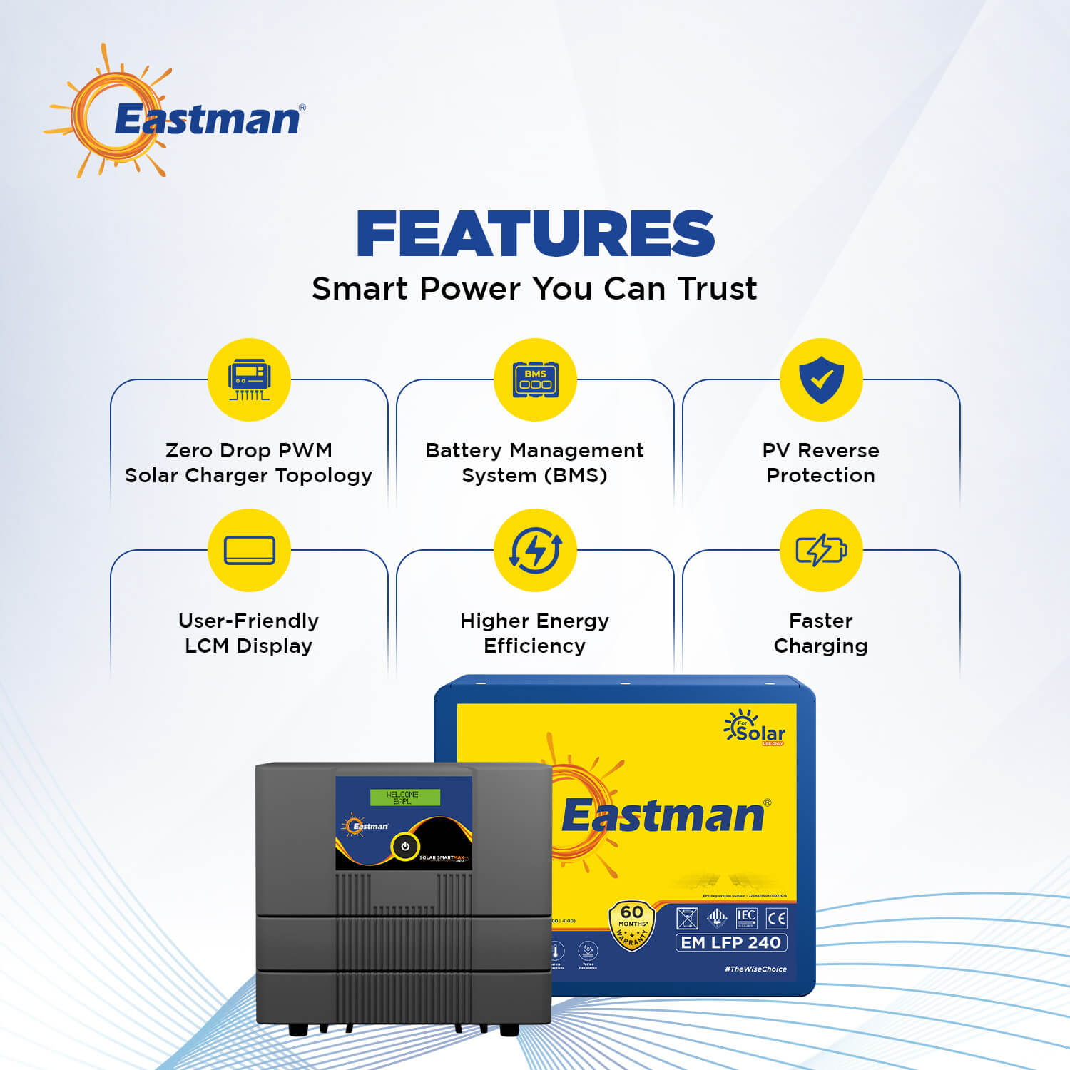 SOLAR SMART MAX 1400 12V + EM LFP 240