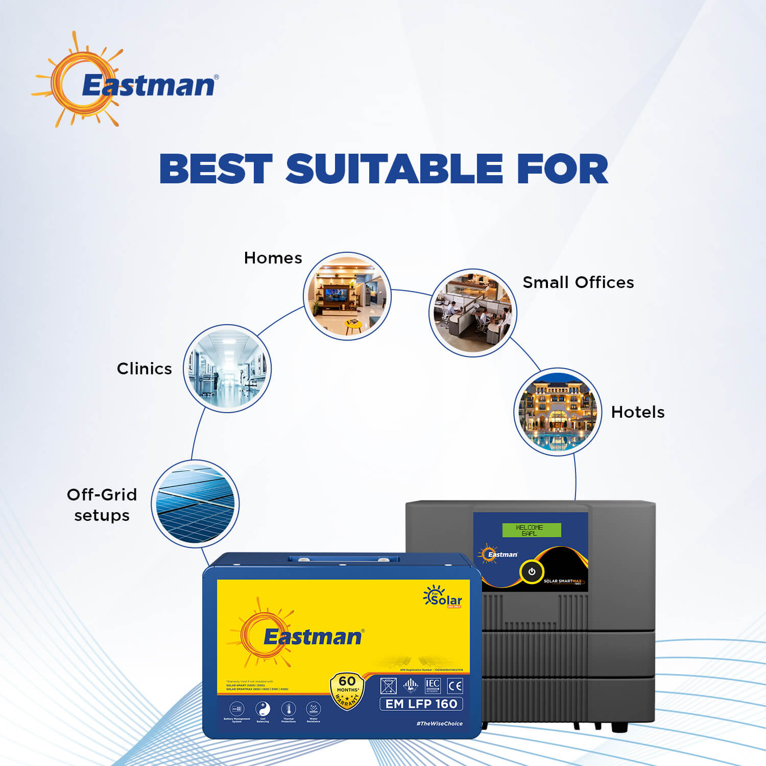 SOLAR SMART MAX 1400 12V + EM LFP 160